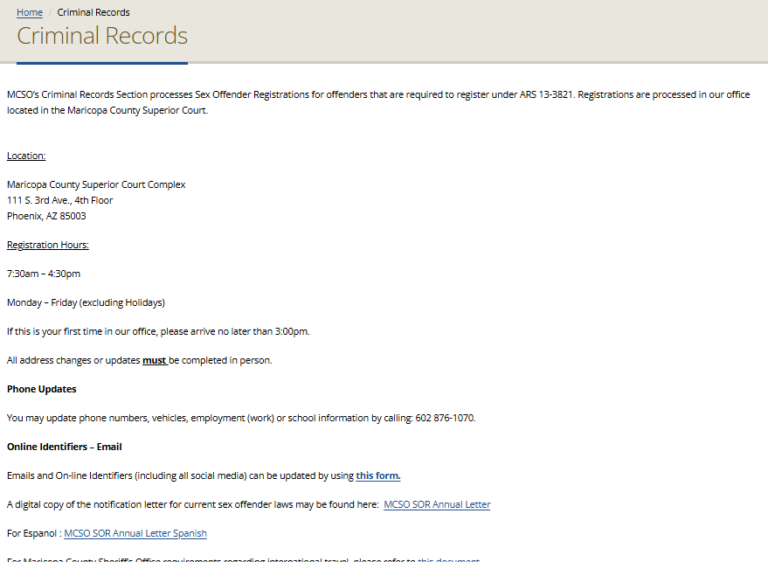 Maricopa County Inmate Search - Maricopa County