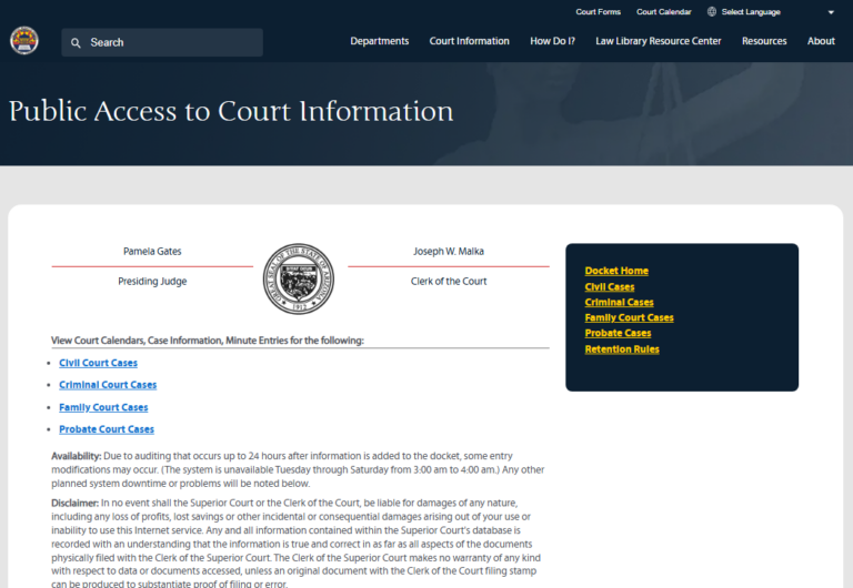 Maricopa Court Docket